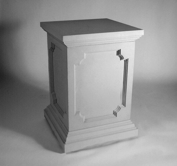 Large Stone Pedestal - 36 Inches Tall and 25 Inch Square top